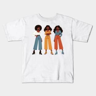 Beautiful black women Kids T-Shirt